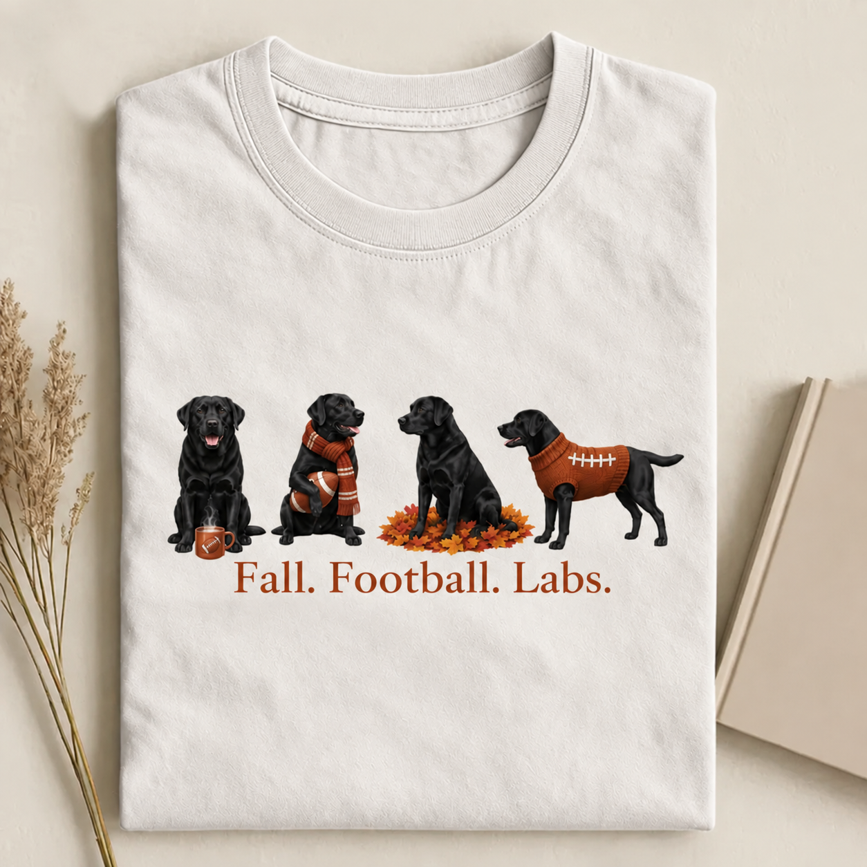 Fall Black Lab T-shirt