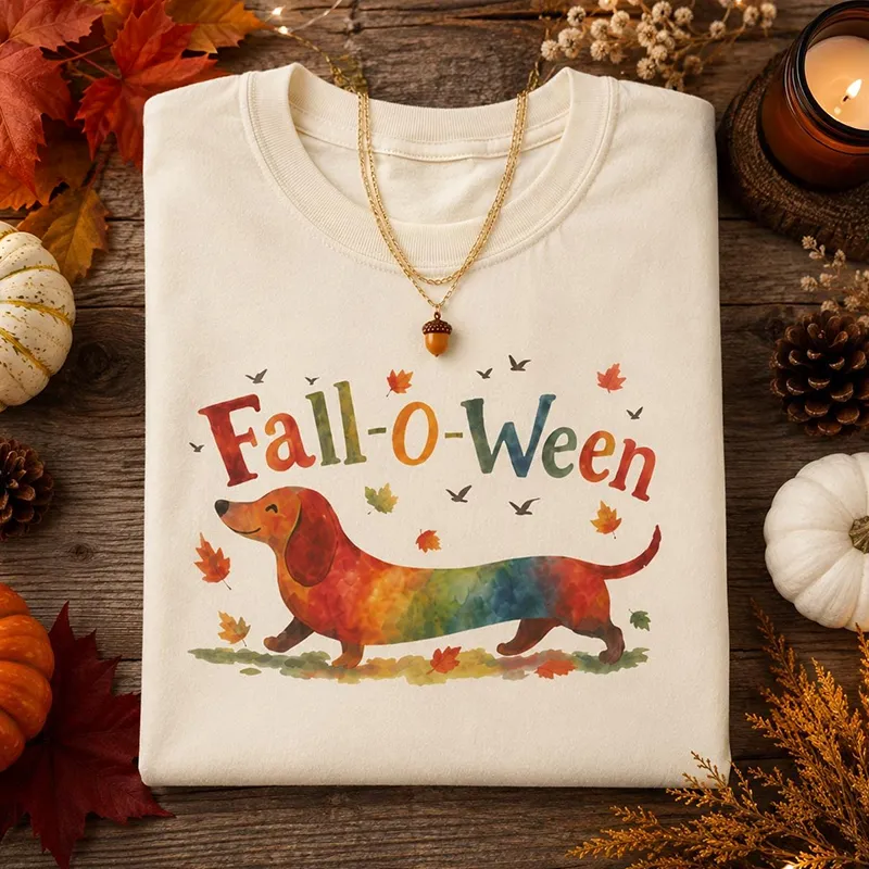 Fall-O-Ween Dachshund T-shirt