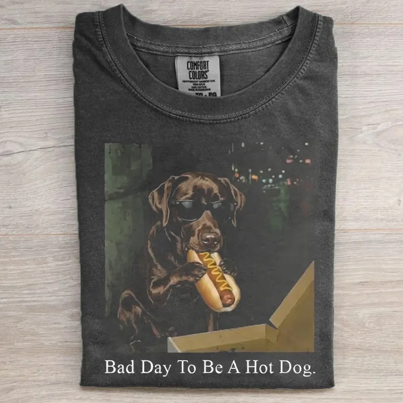 Bad Day To Be A Hot Dog Labrador Retriever T-shirt