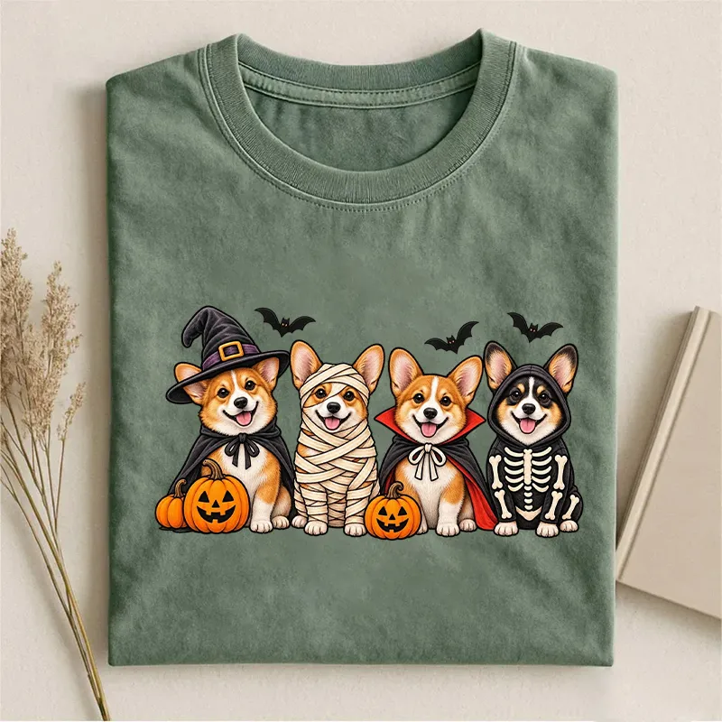 Cute Corgi Halloween T-shirt