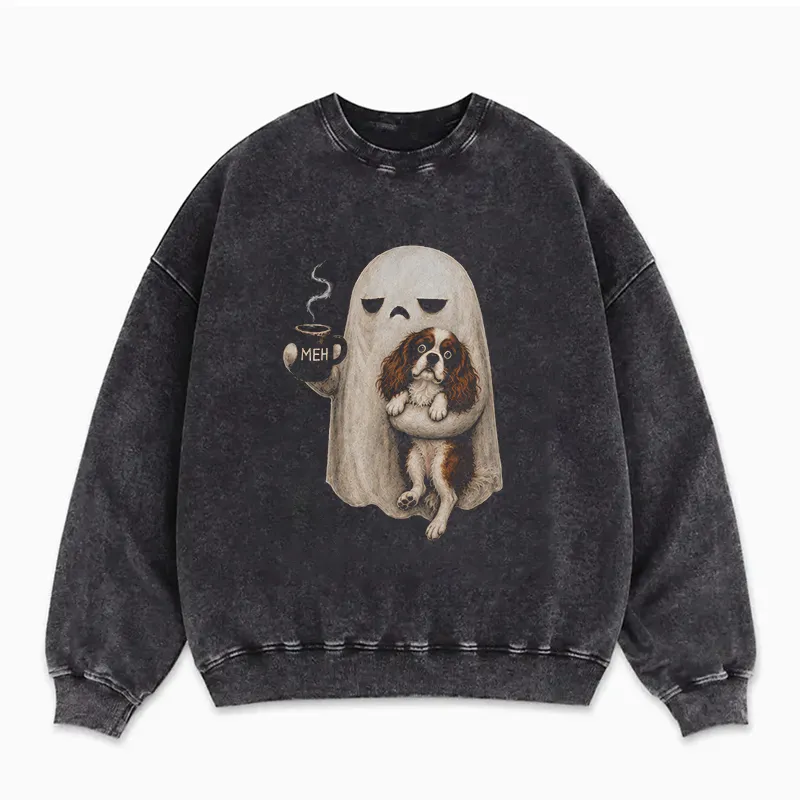 Grumpy Ghost Cavalier King Charles Spaniel Sweatshirt