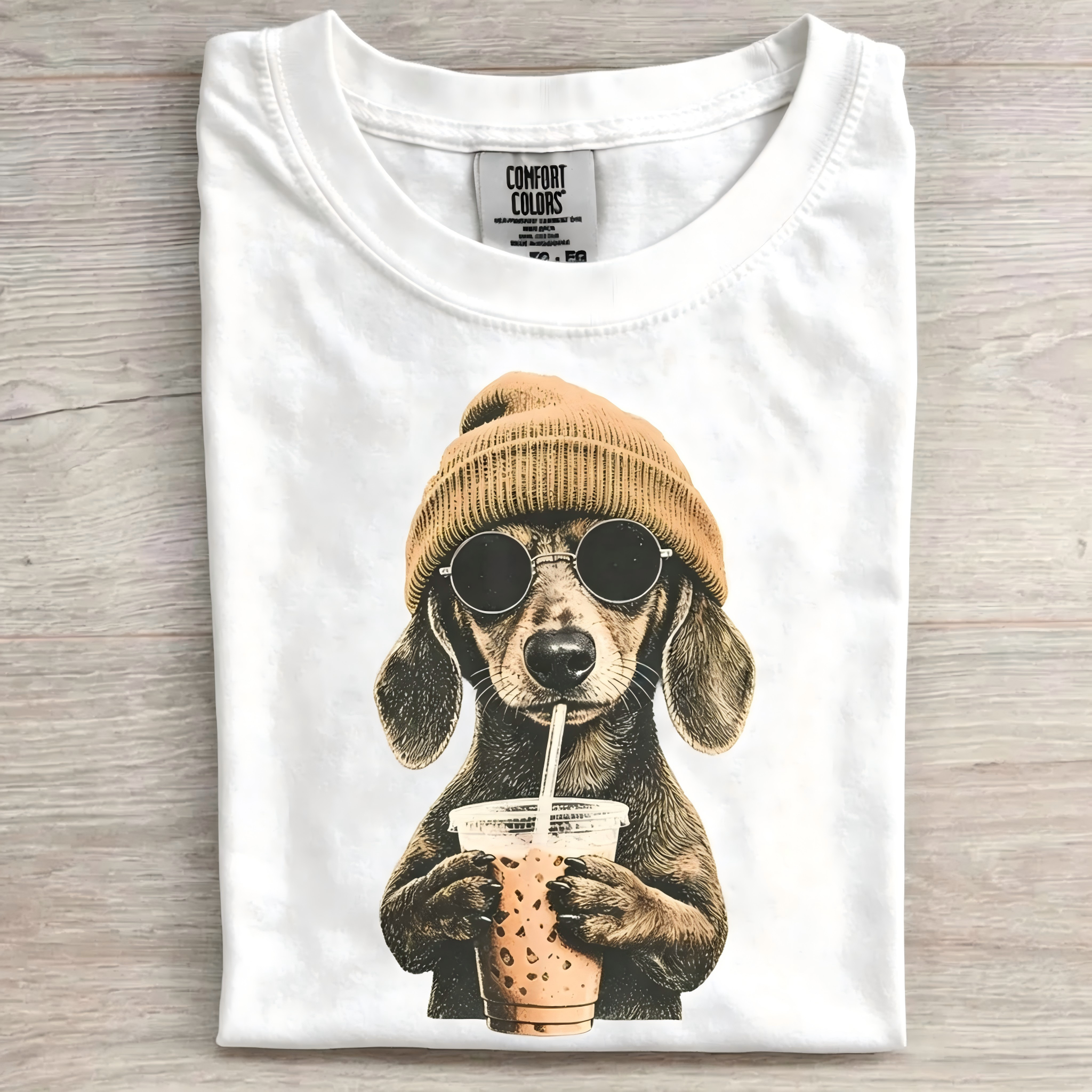 Dachshund Dog Iced Coffee T-shirt