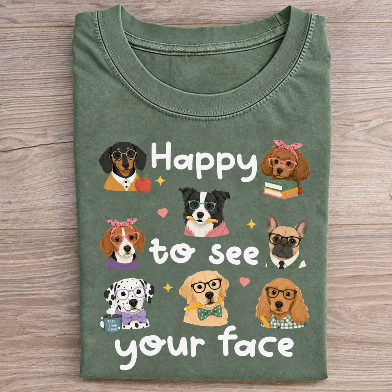 Happy to See Your Face Teacher T-shirt