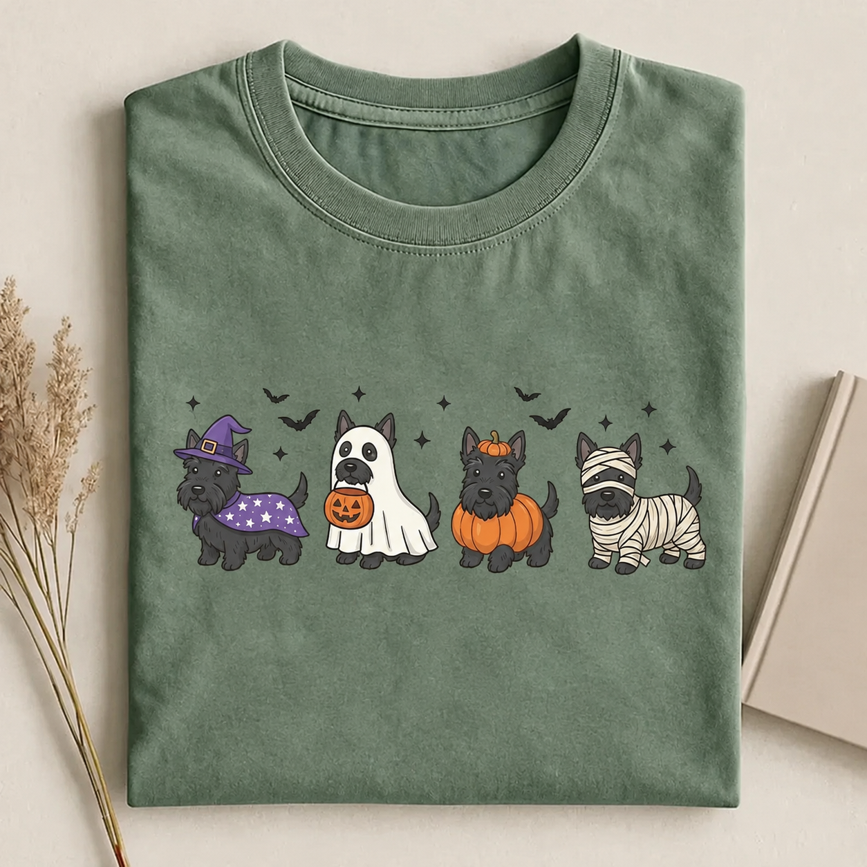 Scottish Terrier Halloween T-shirt
