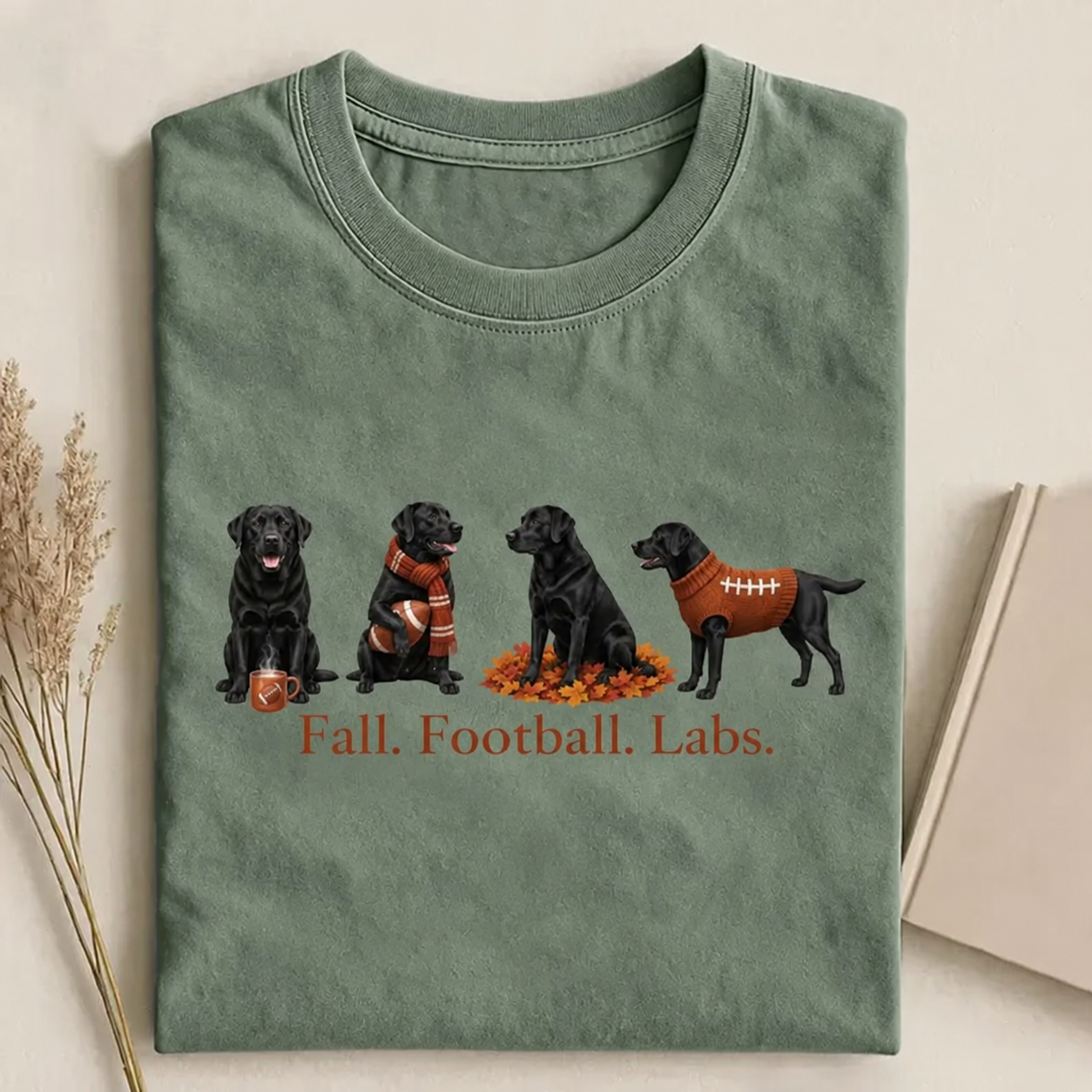 Fall Black Lab T-shirt