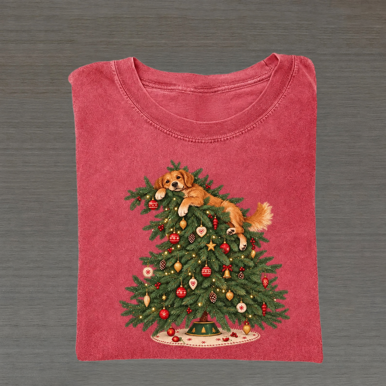Christmas Golden Retriever T-shirt