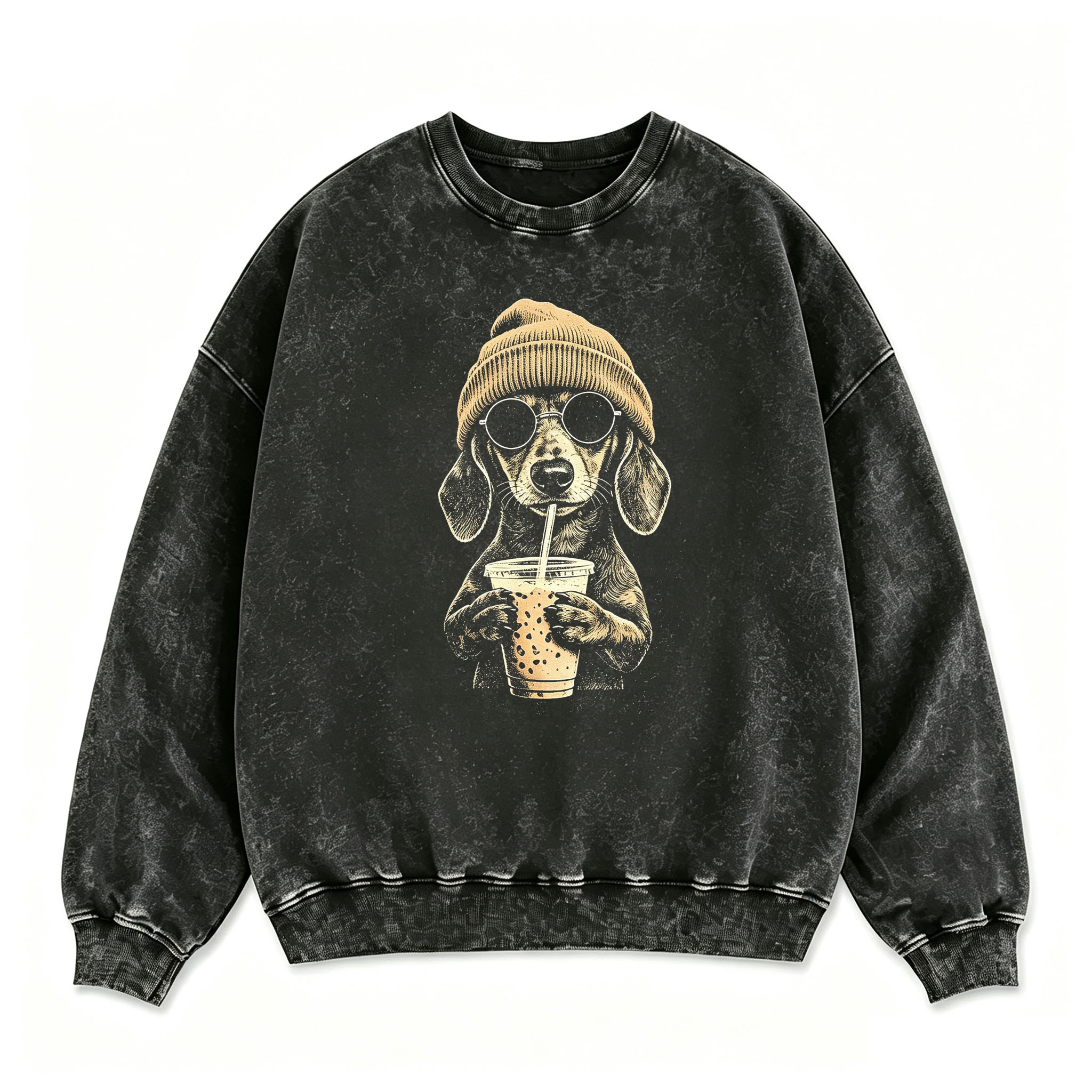 Dachshund Dog Iced Coffee Sweatshirt