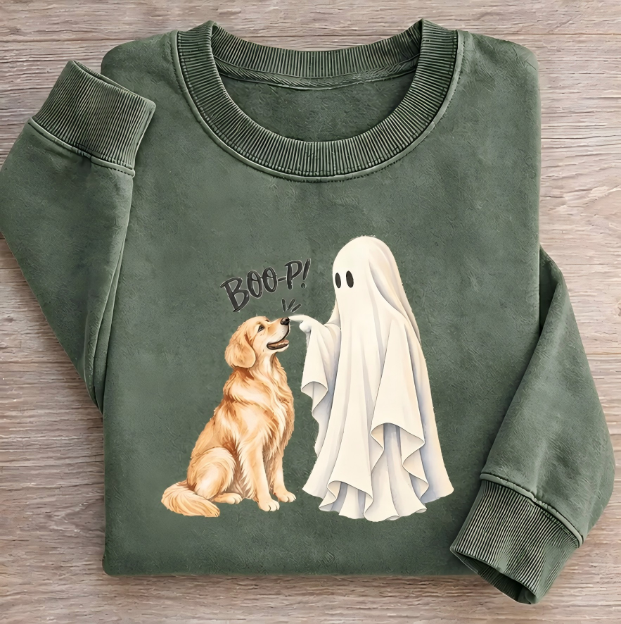 Golden Retriever Dog Breeds Halloween BOO-P Sweatshirt