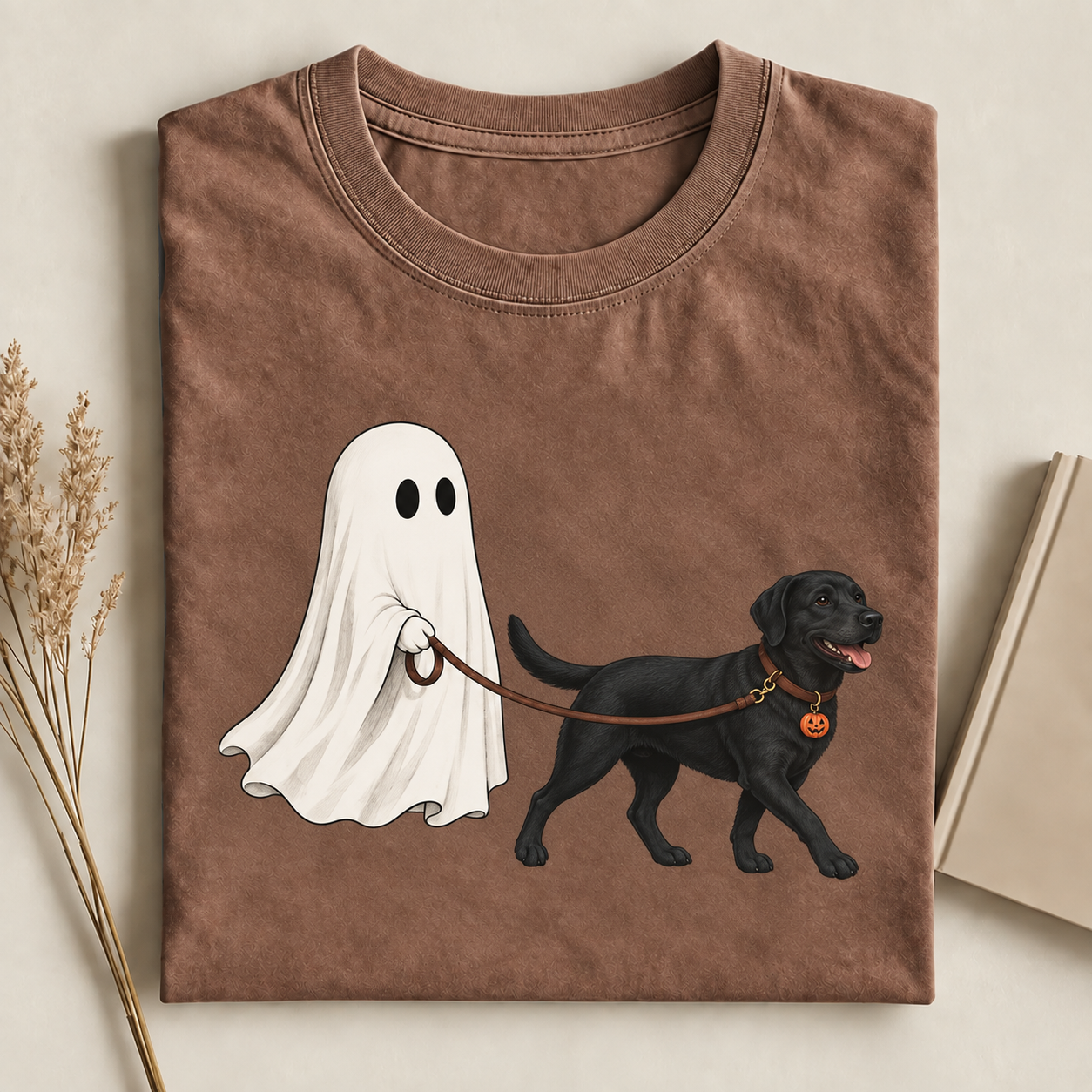 Ghost Walking Black Labrador Retriever T-shirt