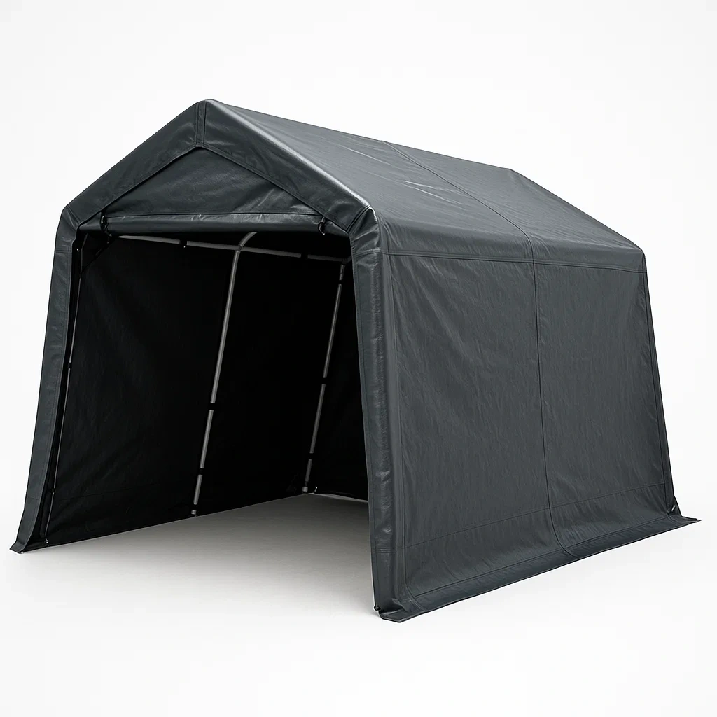 Metallrahmen Pavillon mit PVC-Plane 300x200x200 cm Schwarz-COZYELITO
