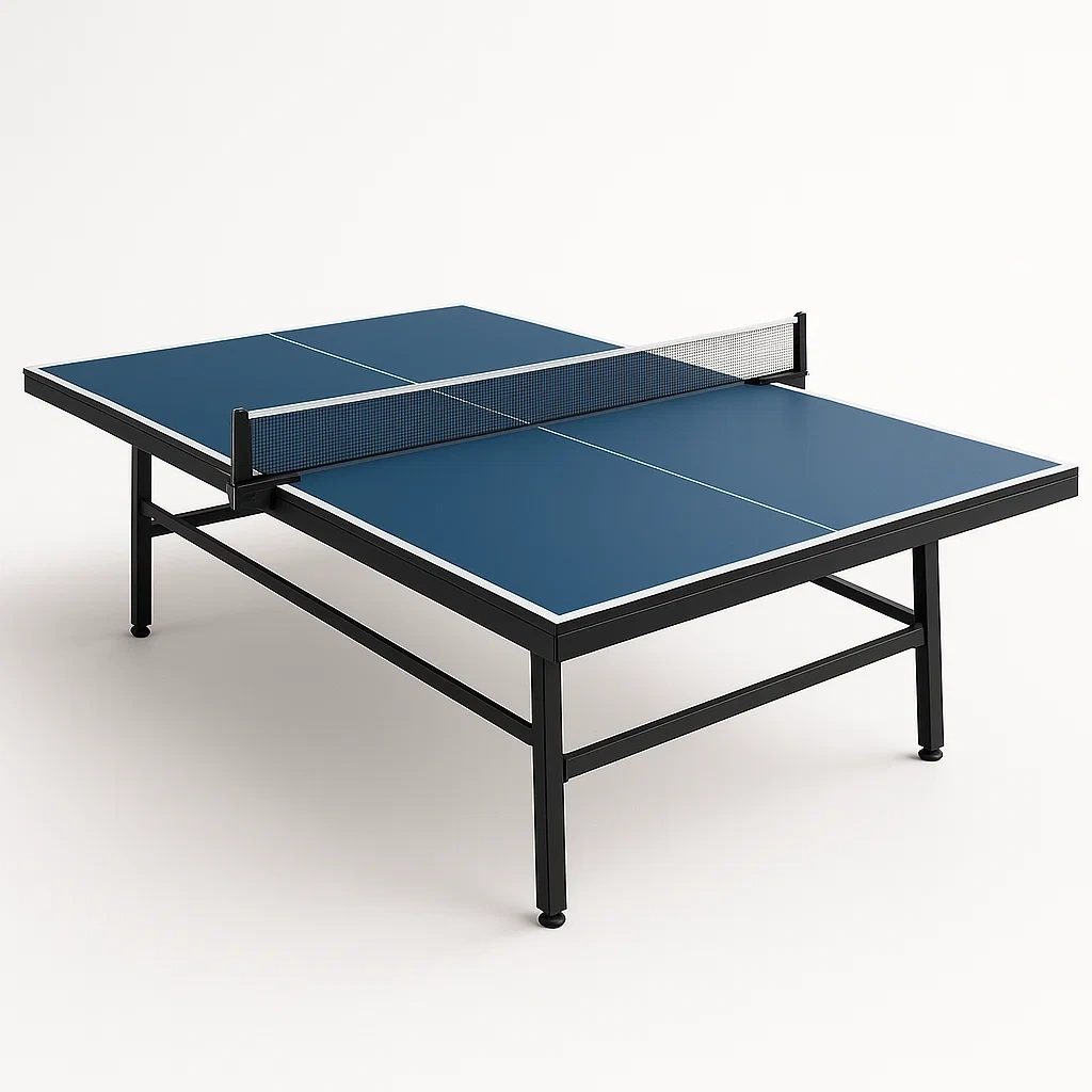Tischtennistisch MDF Stahl Blau 274x152.5x76 cm-COZYELITO