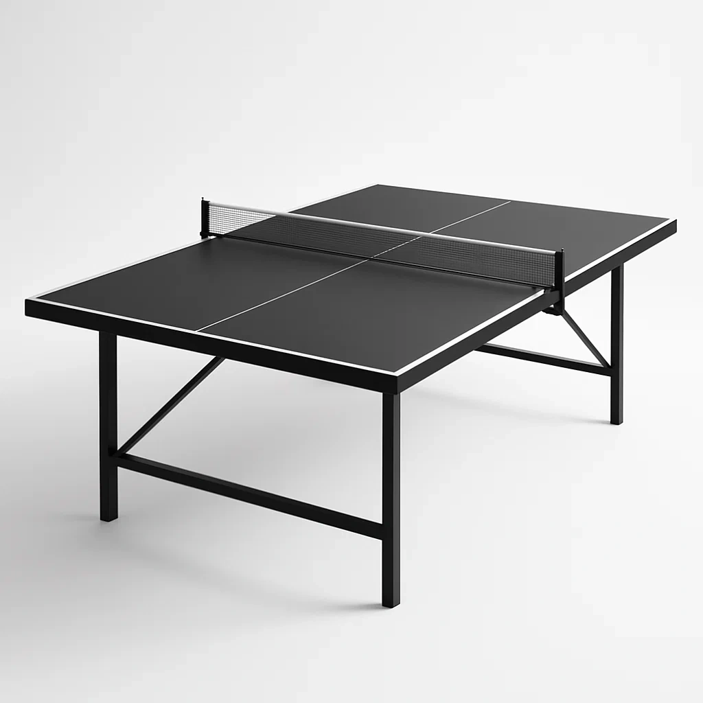 Tischtennistisch MDF mit Stahlrahmen Schwarz-COZYELITO