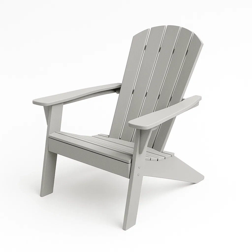 Adirondack Gartenstuhl aus Kunststoff Grau-COZYELITO