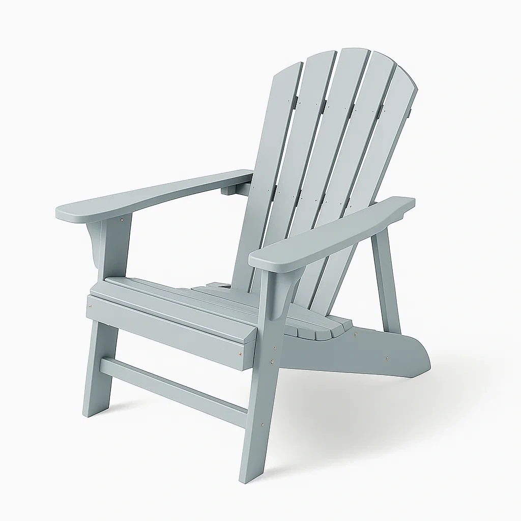 Holz Adirondack Stuhl Grau-COZYELITO