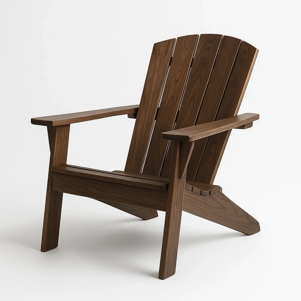 Adirondack Stuhl Teakholz Braun 88cm x 75cm x 90cm-COZYELITO