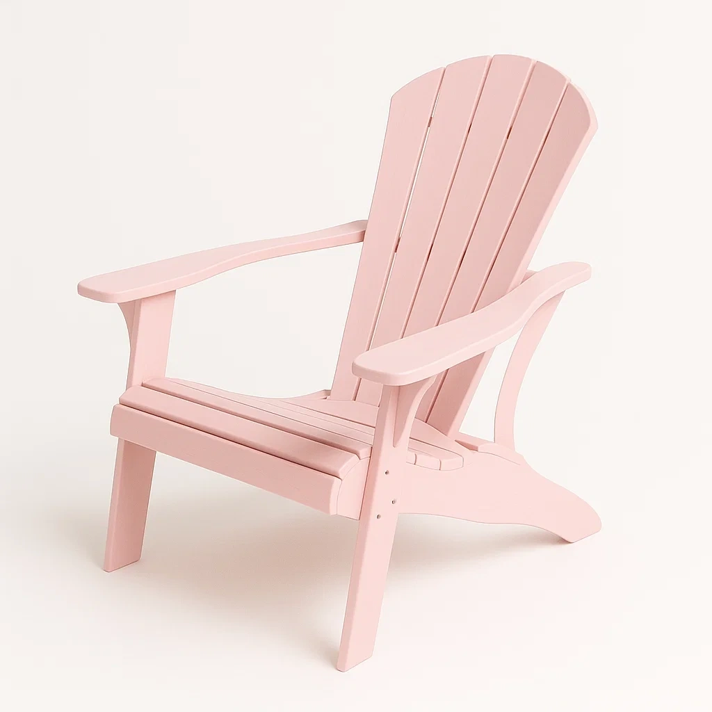Adirondack Gartenstuhl Holz Rosa 90cm x 75cm x 95cm-COZYELITO