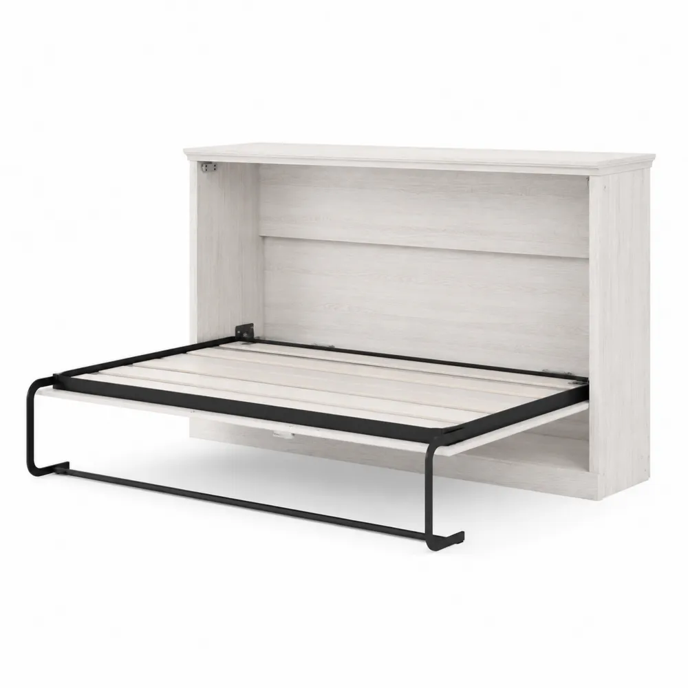 Łóżko składane ścienne z drewna sosnowego i metalu 200x90 cm