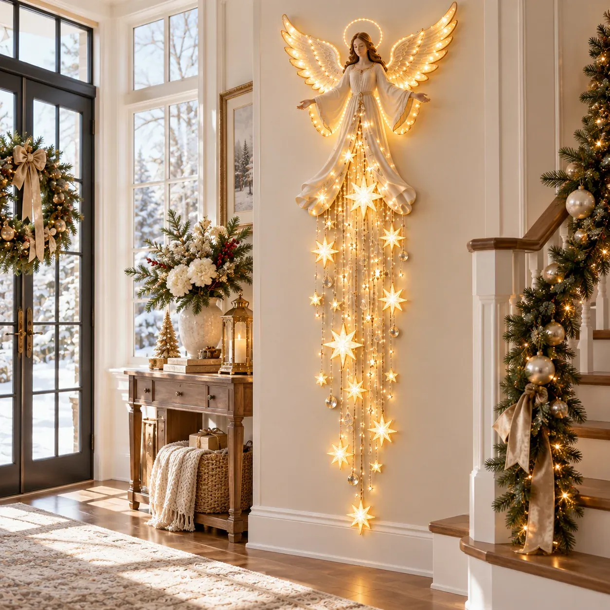 Angel Starfall Wall Light Daytime Entryway