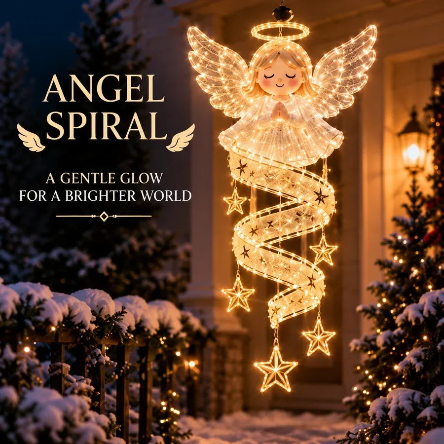 Angel Spiral Christmas hanging light