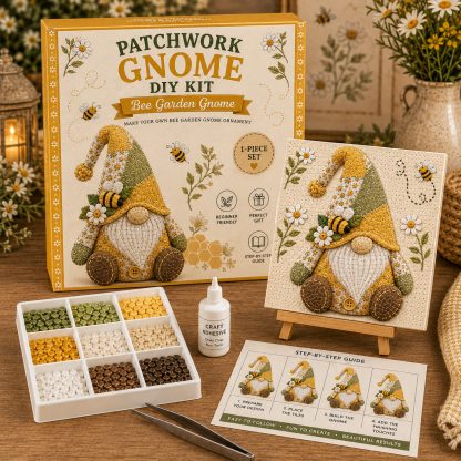🧩 Gnome Mosaic Art Kit – Create Your Own Charming Handmade Masterpiece