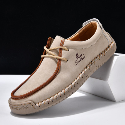 Precision-Stitched Ortho-Flex Leather Loafers