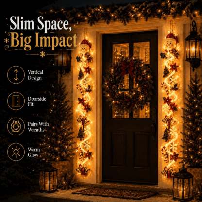 ⏳ Last day! 59% OFF – 🎅 Glowing Christmas Door Hanger