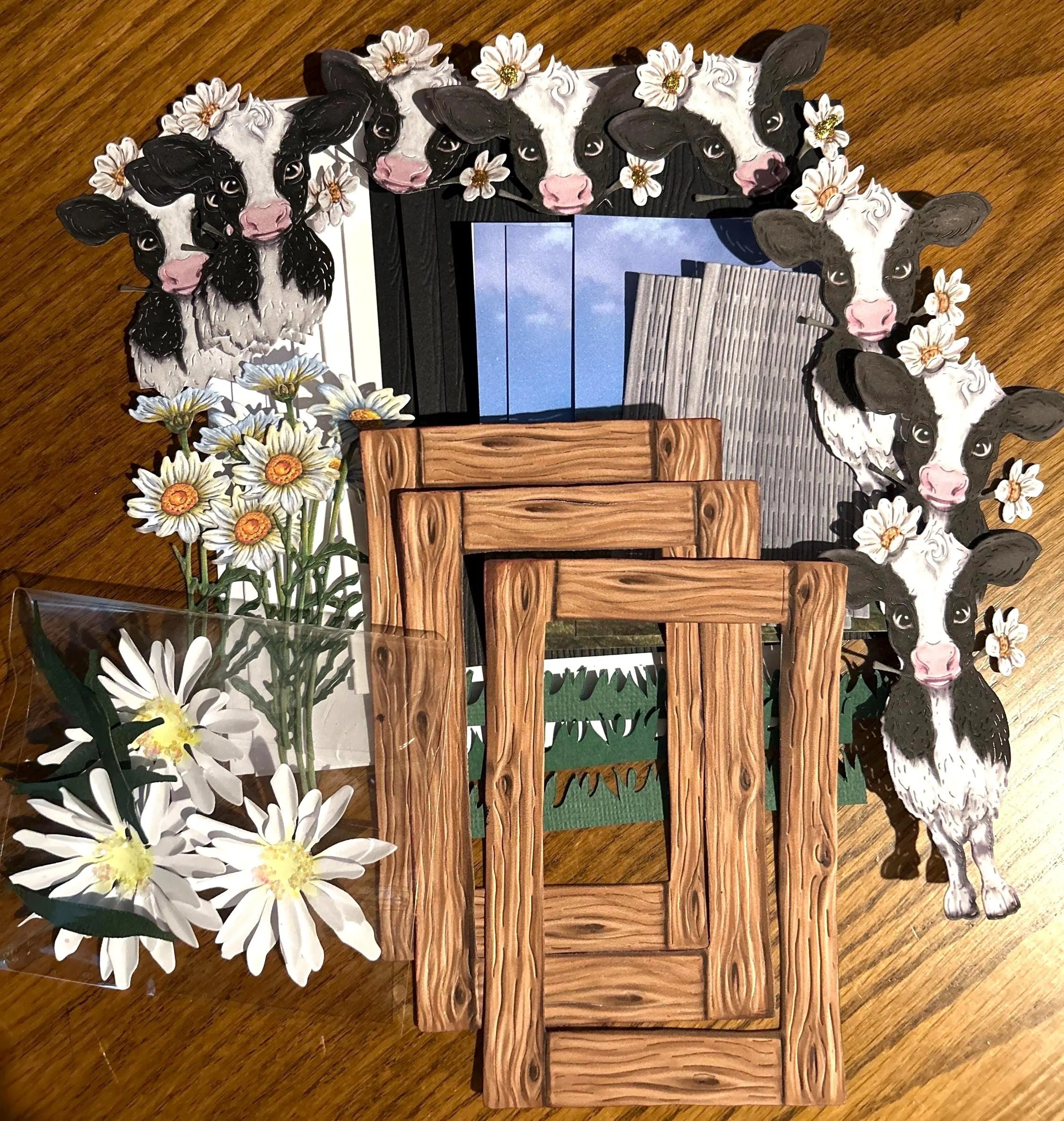DIY Cow Card kit