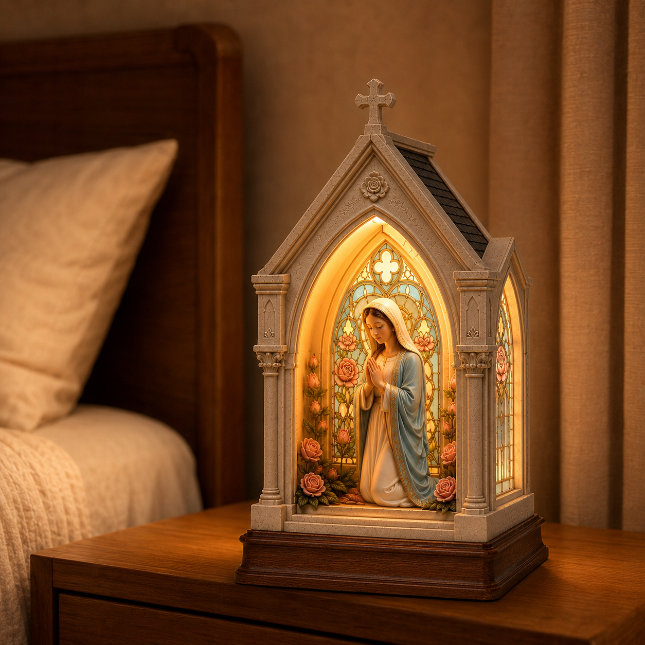 ✨ Mary Prayer Chapel Night Light