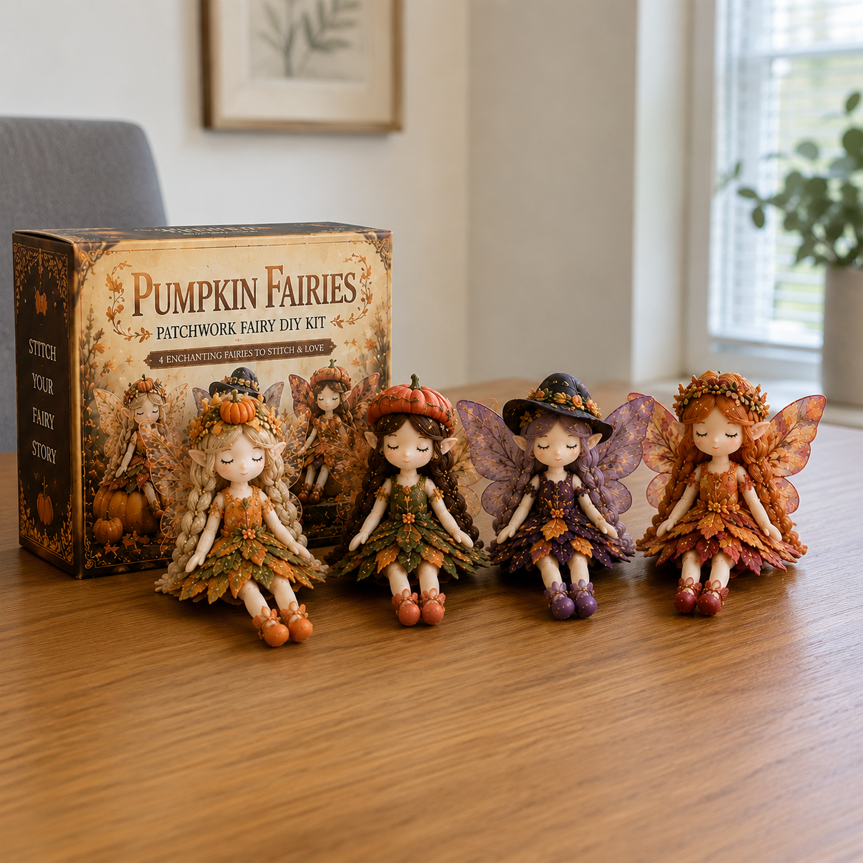 Fairy Patchwork DIY Kit ✨ Make 4 Tiny Fairies By Hand