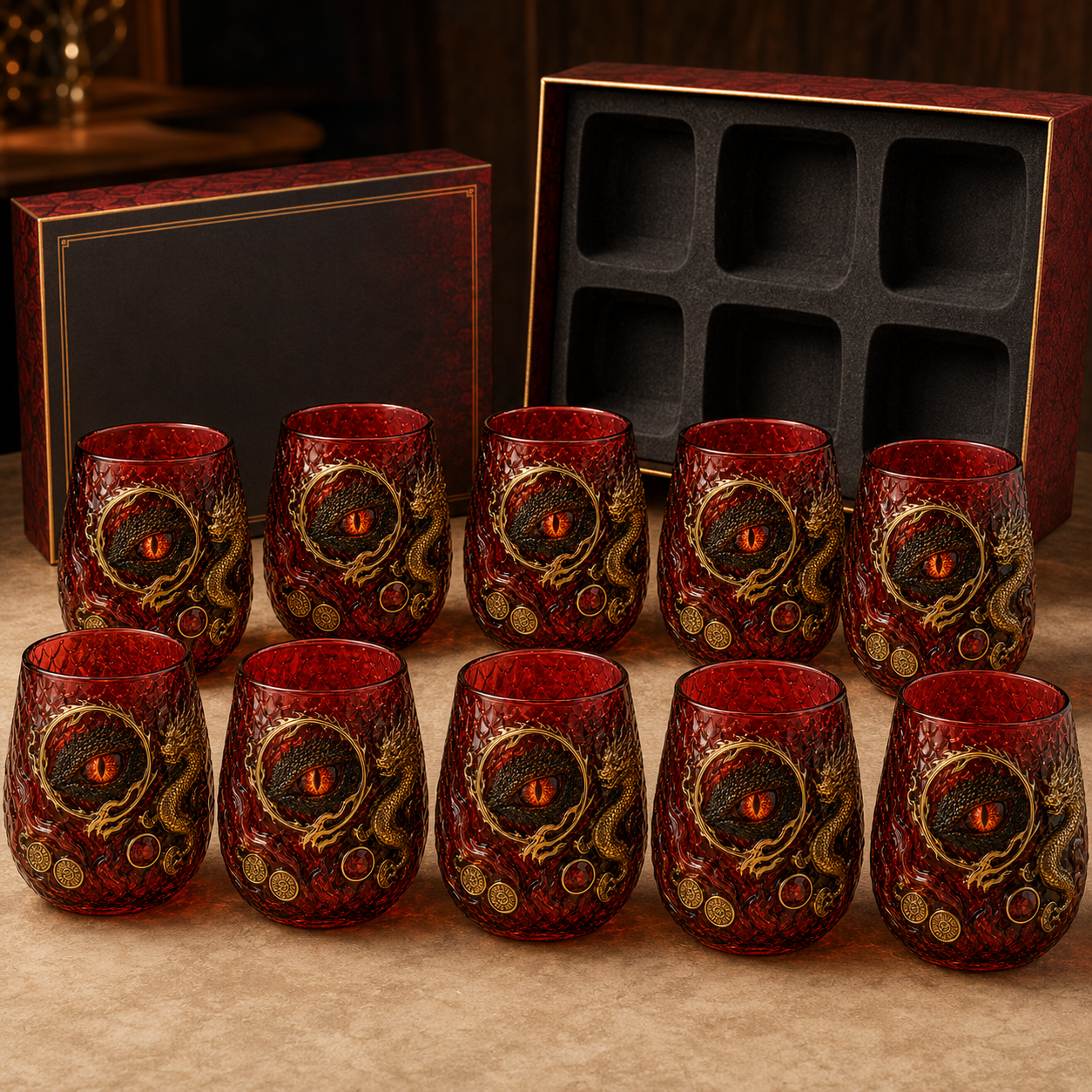 🐉 Dragon Eye Fantasy Glass Tumbler