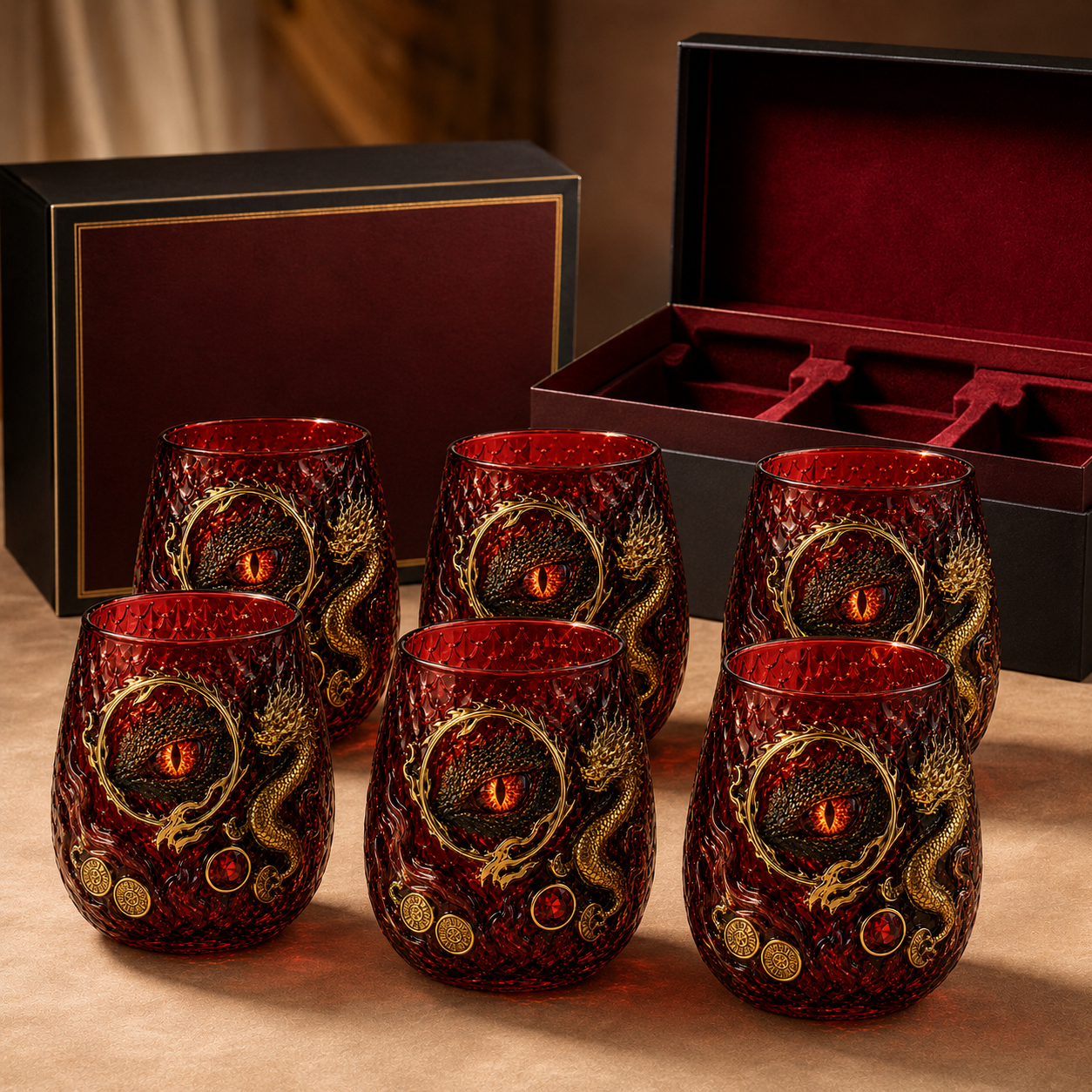🐉 Dragon Eye Fantasy Glass Tumbler