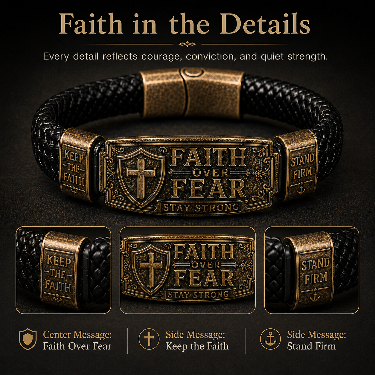 Faith Over Fear Bracelet ✝️ A Daily Reminder to Stay Strong