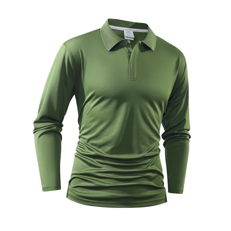 Men's Loose Cotton-Linen Shirt – Stand-Up Collar, Long Sleeves, Drawstring Hem