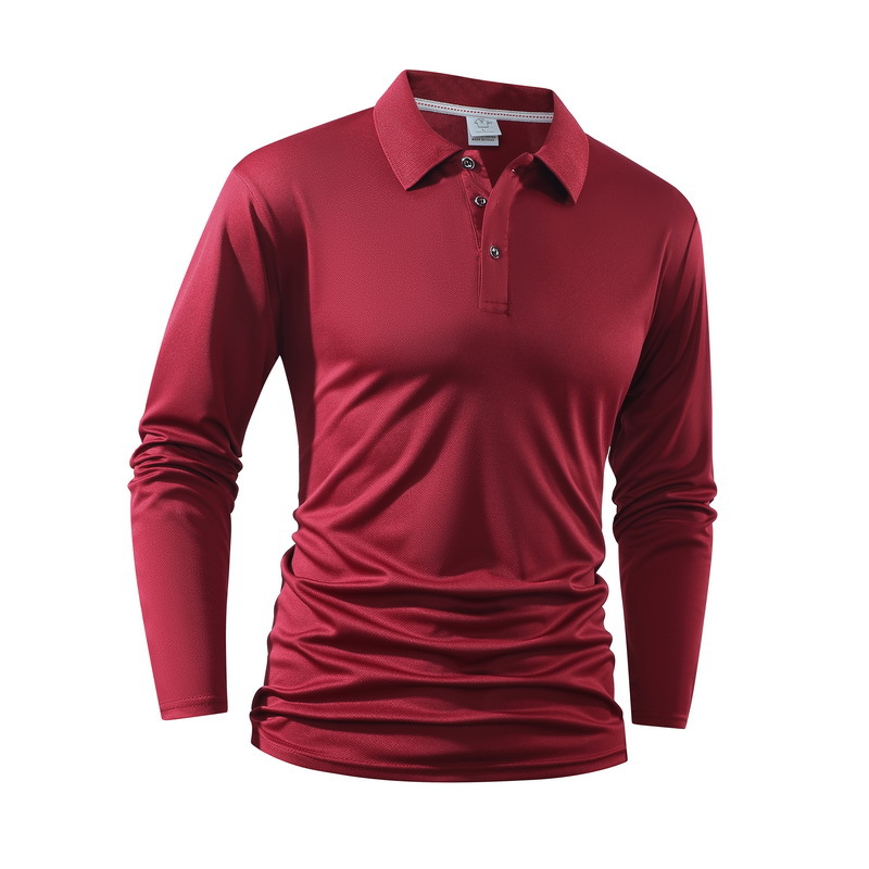 Men's Loose Cotton-Linen Shirt – Stand-Up Collar, Long Sleeves, Drawstring Hem