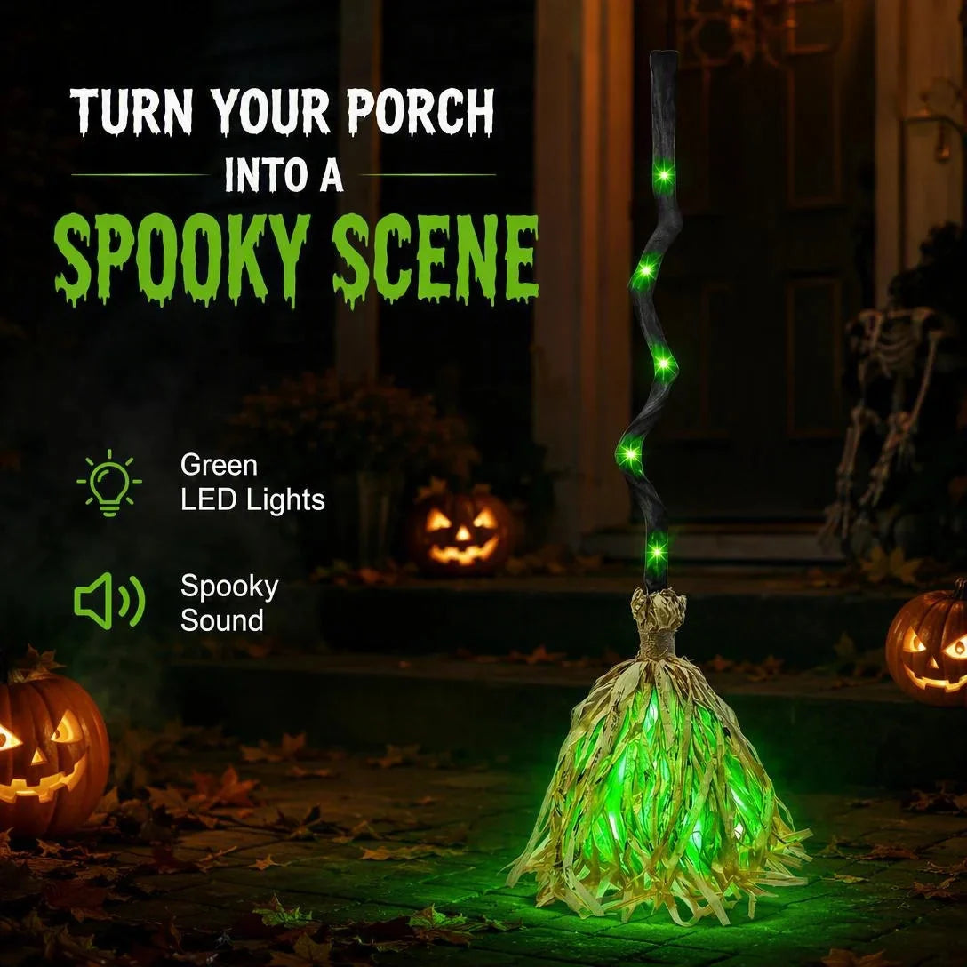 kovaleor | Animated Witch Broom with Lights & Sound