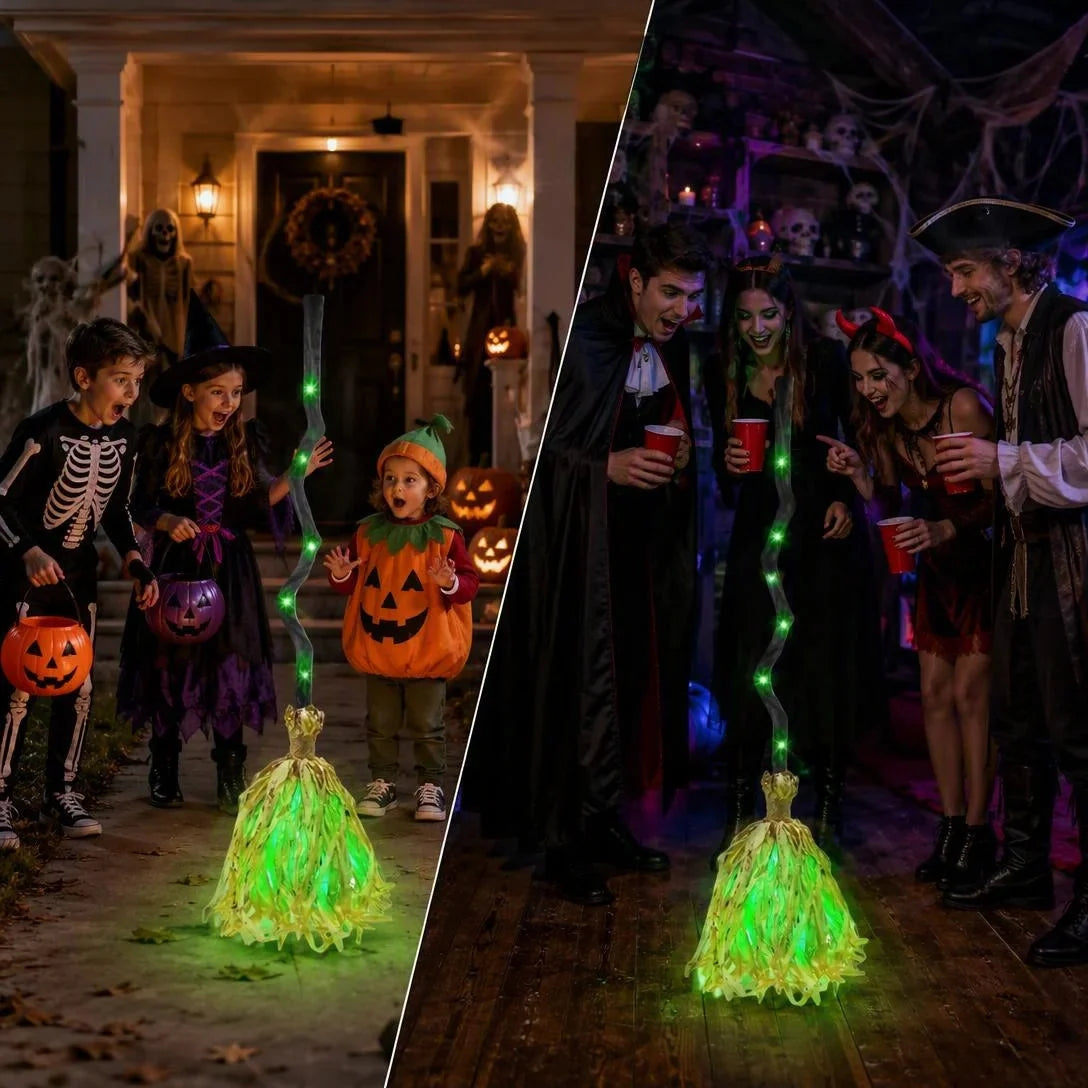 kovaleor | Animated Witch Broom with Lights & Sound