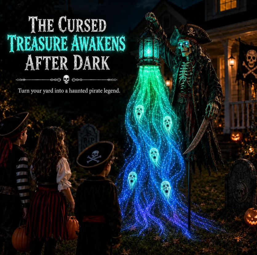 🔥 Today Only: 51% OFF 🎁Animated Halloween Headless Horseman Garden Light 💀