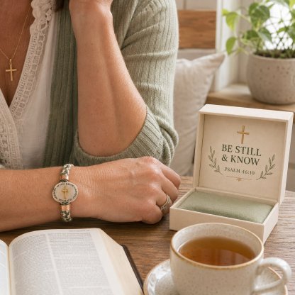 🔥 LAST DAY 54% OFF – ✝️ Christian Scripture Faith Bracelet Collection | 6 Meaningful Bible Verse Designs with Raised Gold Cross, Magnetic Clasp & Matching Gift Box 💗✨