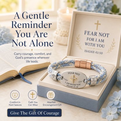 🔥 LAST DAY 54% OFF – ✝️ Christian Scripture Faith Bracelet Collection | 6 Meaningful Bible Verse Designs with Raised Gold Cross, Magnetic Clasp & Matching Gift Box 💗✨