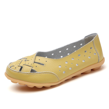 Women's Breathable Cutout Slip-On Flats