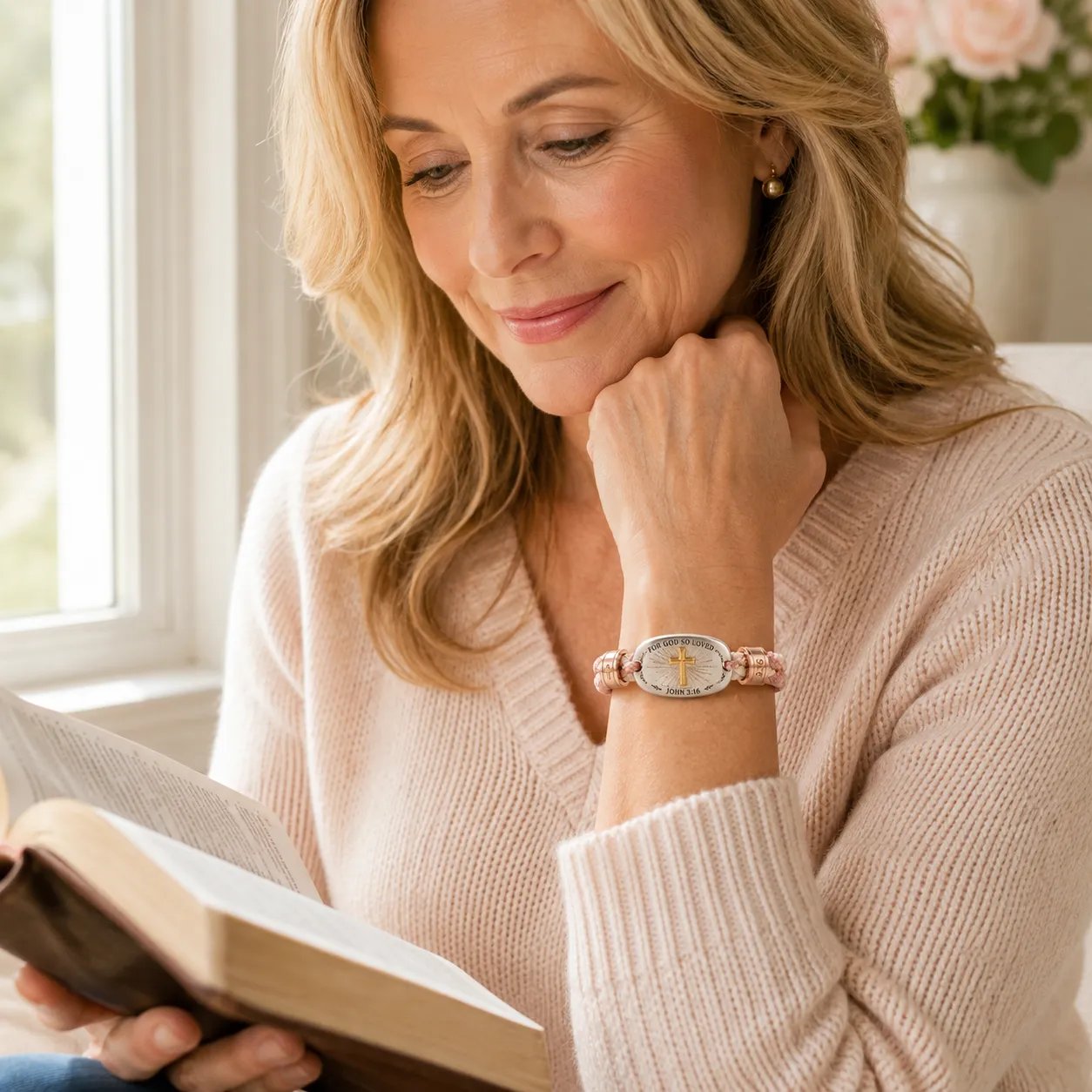 🔥 LAST DAY 54% OFF – ✝️ Christian Scripture Faith Bracelet Collection | 6 Meaningful Bible Verse Designs with Raised Gold Cross, Magnetic Clasp & Matching Gift Box 💗✨