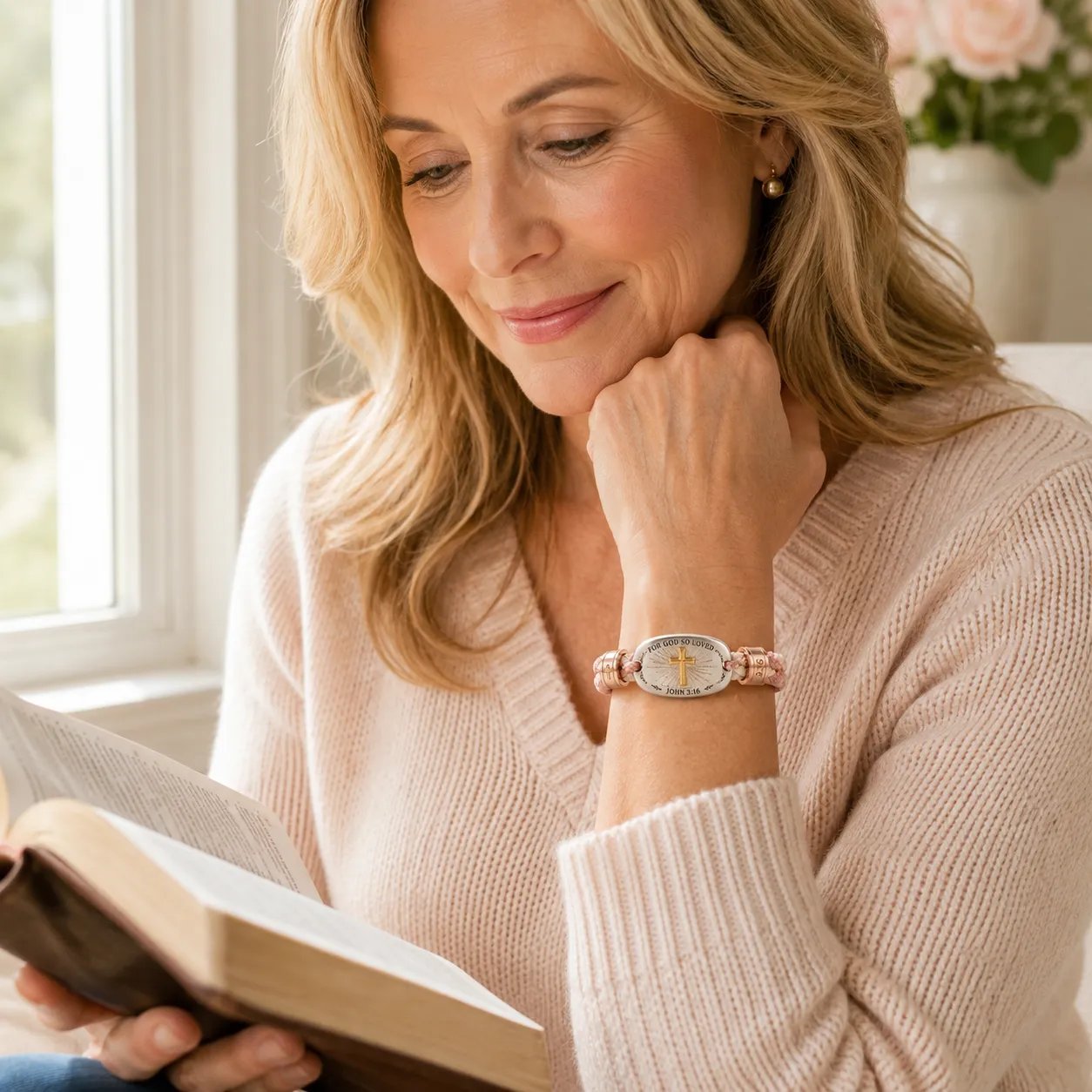 🔥 LAST DAY 54% OFF – ✝️ Christian Scripture Faith Bracelet Collection | 6 Meaningful Bible Verse Designs with Raised Gold Cross, Magnetic Clasp & Matching Gift Box 💗✨