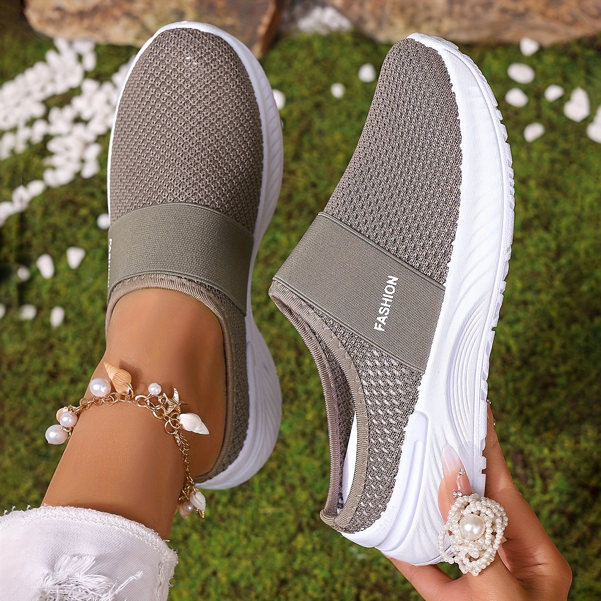 🔥New Arrivals Sale: 70% OFF🛒Summer Air Mesh Slip On Trainers | Comfort Open Back Casual Walking Footwear