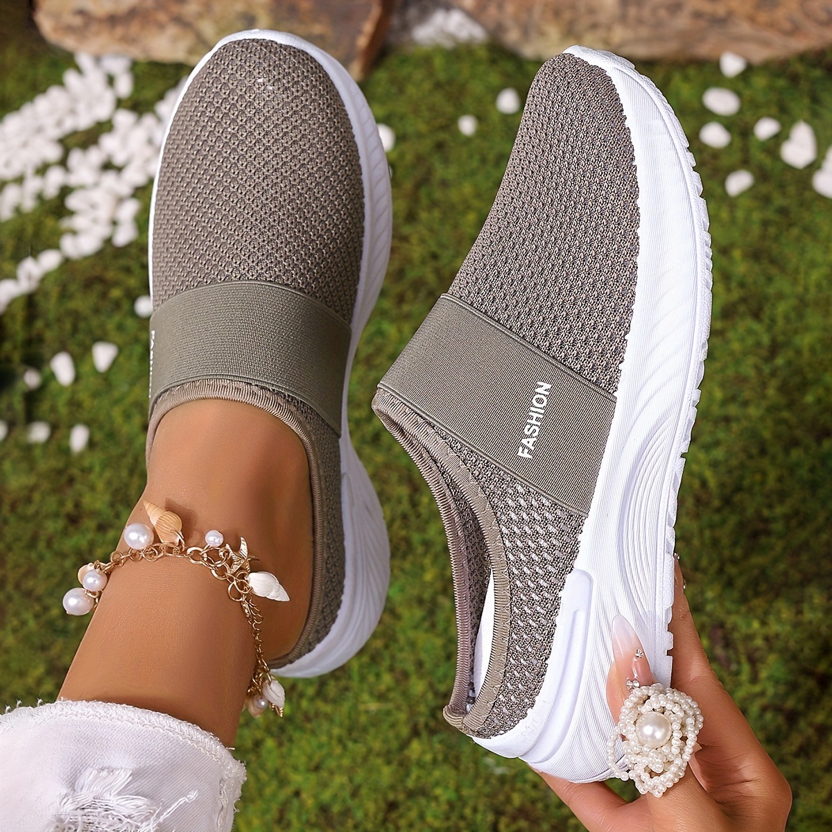 🔥New Arrivals Sale: 70% OFF🛒Summer Air Mesh Slip On Trainers | Comfort Open Back Casual Walking Footwear
