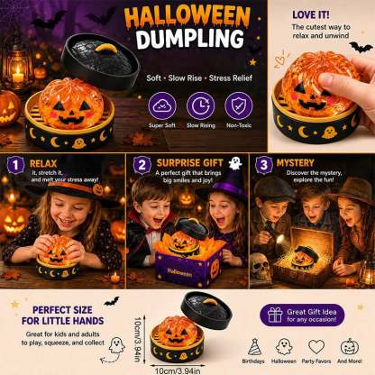 🔥 Last Day 49% OFF – ✨🎃 Halloween Dumpling Squeeze Squishy Toy