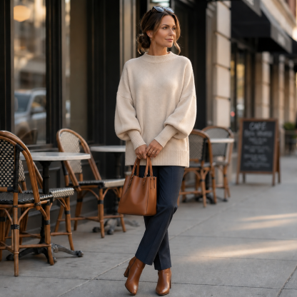 Women's Oversized Wool Blend Sweater