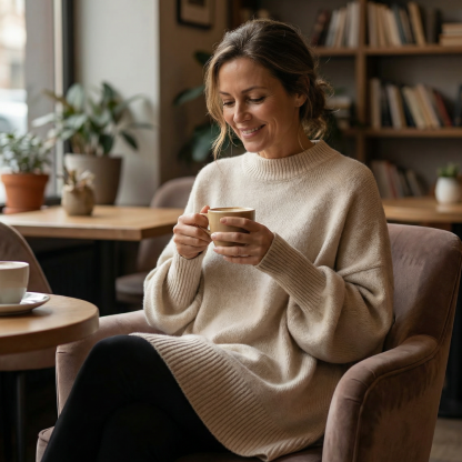 Women's Oversized Wool Blend Sweater