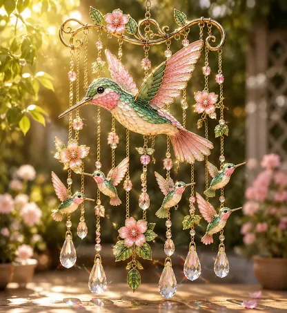 🔥Last Day 75% OFF - 🐦🎐Graceful Hummingbird Wind Chime