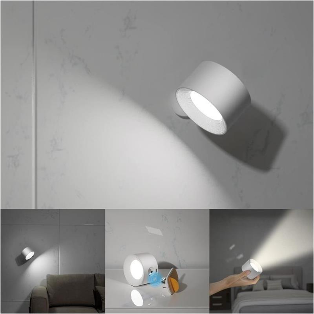 Wall Lamp Cordless rechargeable 360° wall light