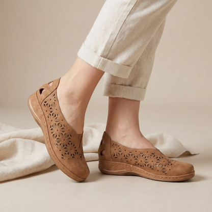 🎉 Today Only 65% -Breathable Cutout Comfort Flats for Effortless Summer Days